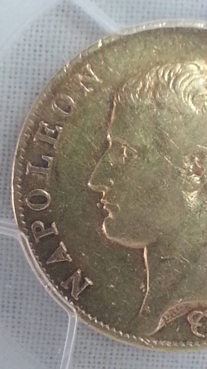 ●コイン● 1806A 金貨 フランス ナポレオン1世 40フラン XF40_画像4