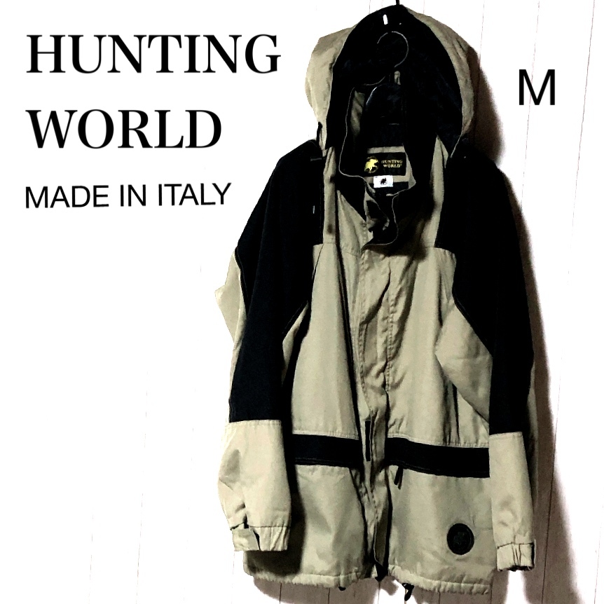 ハンティングワールド マウンテンパーカ M/HUNTING WORLD 中綿入り 伊製 高級ジャケット/コート