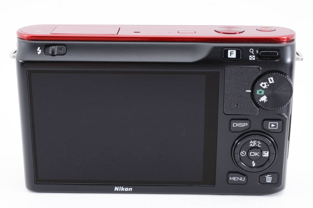 ★ 極上級★ NIKON ニコン 1 J1 ボディ RED 赤 レッド 純正バッテリー 充電器 #2005026_画像7