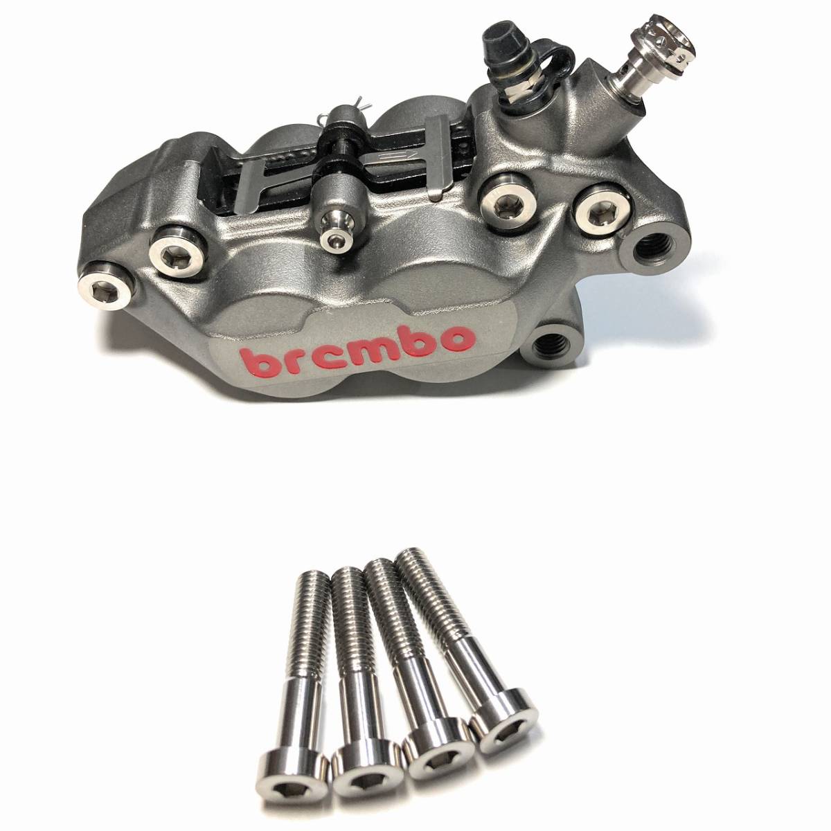 ブレンボ Brembo 64チタン ナチュラル M8 40mm ボルト 4ポット ブレンボ Brembo 64チタン ナチュラル M8 40mm ボルト 4ポット