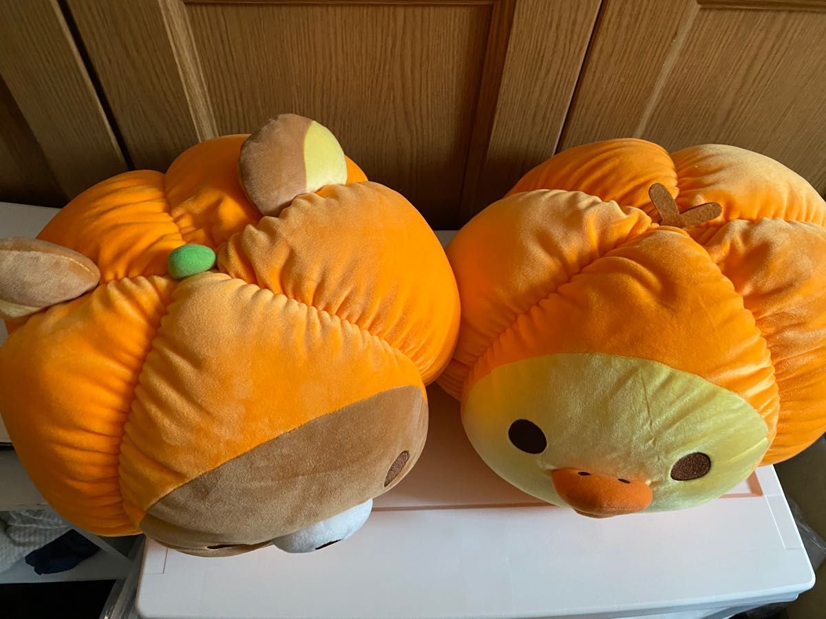 リラックマ キイロイトリ ぬいぐるみ クッション BIGぬいぐるみ　ハロウィン