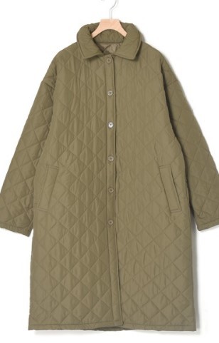 w closet ダブルクローゼット 22AW キルティングロングジャケット 旬トレンドアイテム 中綿で軽くて暖かい 着回ししやすいカラー Free_画像10