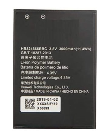 ファーウェイ HUAWEI WIFIルーター E5383s-327 専用 バッテリー HB824666RBC 電池 バッテリー 互換品