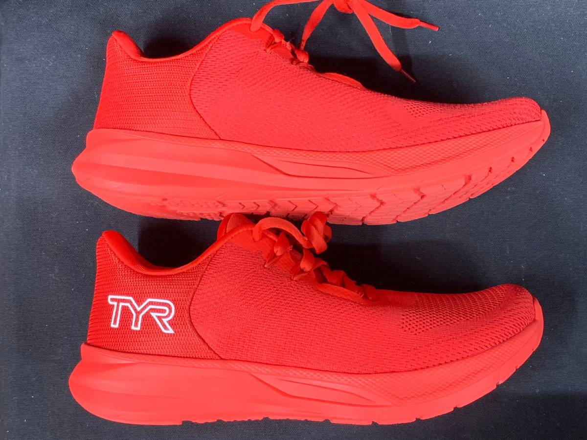 TYR ティア　メンズ　Techknit RNR-1 Runner　25.9cm　ランニングシューズ レッド　アメリカ USA 靴 エクササイズ 筋トレ 散歩 M-1026-11_画像3