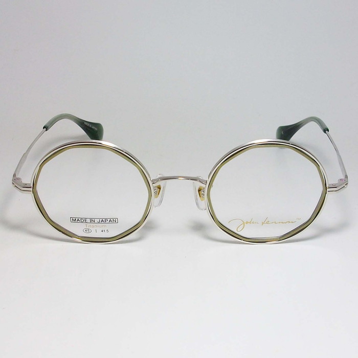 John Lennon　ジョンレノン 日本製 made in Japan 丸メガネ クラシック 眼鏡 メガネ フレーム JLP309-2-45 度付可 シルバー_画像2