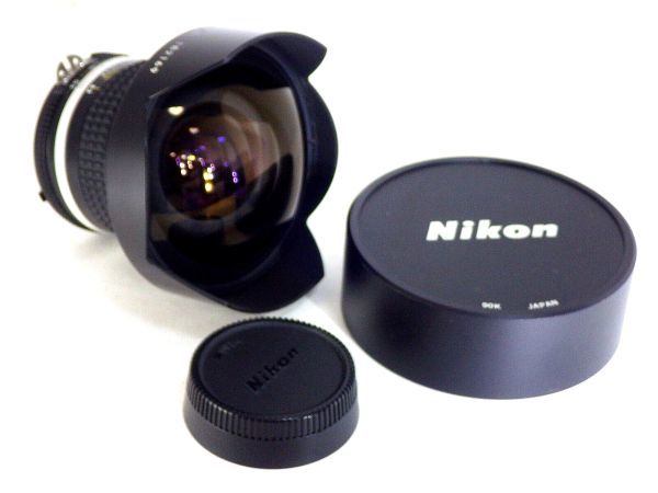 送料無料 Nikon Ai-s NIKKOR 15mm F3.5 MF Lens 美品 貴重 レア ニコン 広角 単焦点 レンズ カメラ AIS 一眼レフ 動作確認済 魚眼 Fish eyeの画像9