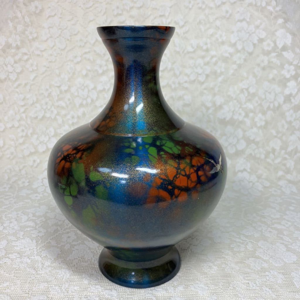 高岡銅器 峰雲作 青銅製 花器 花瓶 共箱 の商品詳細 | Yahoo