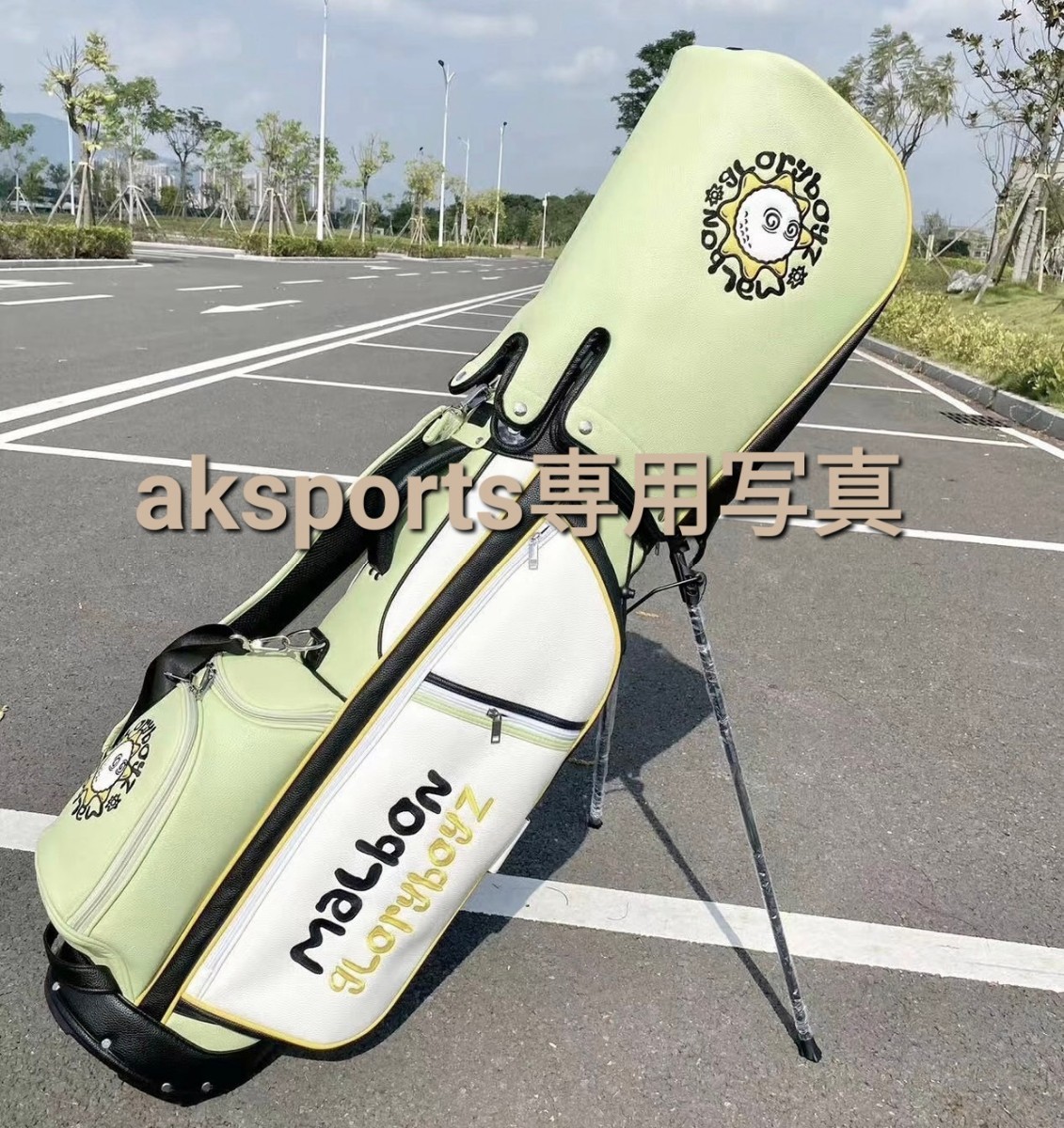 大勧め 新型マルボンゴルフ malbon golf キャディバッグス スタンド