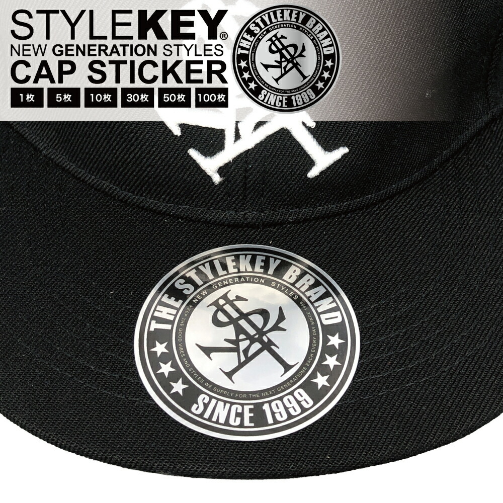【貼りまくれ50枚セット】STYLEKEY スタイルキー キャップステッカー CAP STICKER(SK99-ET001) ストリート B系 ヒップホップ シール