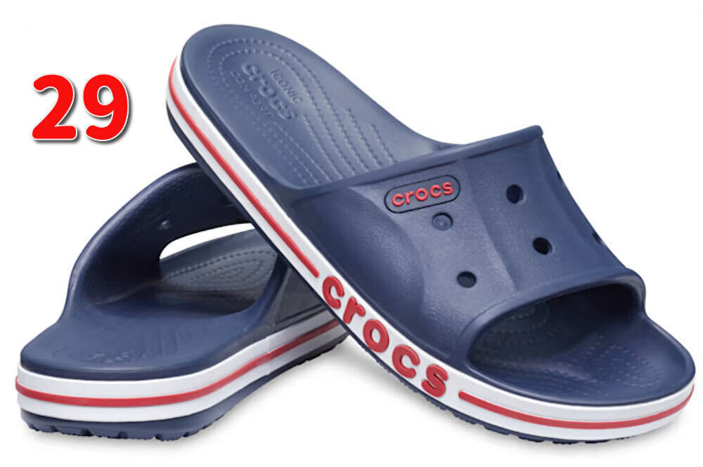 即決価格【29cm】バヤバンド スライド BAYABAND SLIDE CROCS カラー: Navy / Pepper ネイビーペッパー 送料510円～_画像1