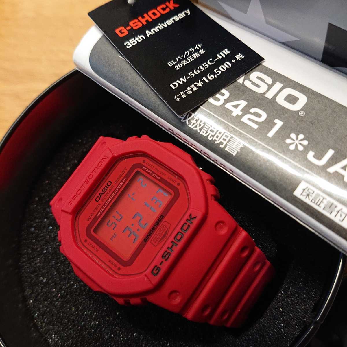新しく着き 即決 !ラスト1本!CASIO 完品 未使用品 新品 DW-5635C-4JR