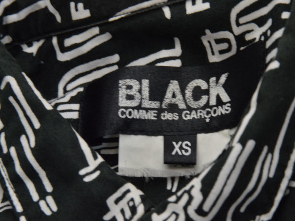  Comme des Garcons BLACK COMME des GARCONS shirt / blouse long sleeve XS size black 1J-B016 AD2012 men's j_p F-S4402
