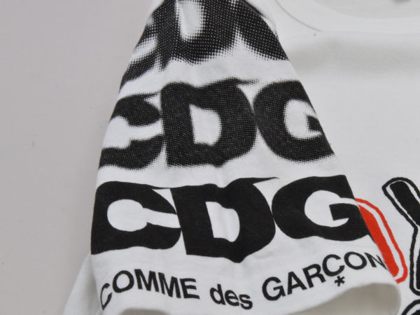 コムデギャルソン COMME des GARCONS Tシャツ/カットソー ロング丈 半袖 Sサイズ OQ-T003 AD2016 ホワイト レディース j_p F-M13019_画像5