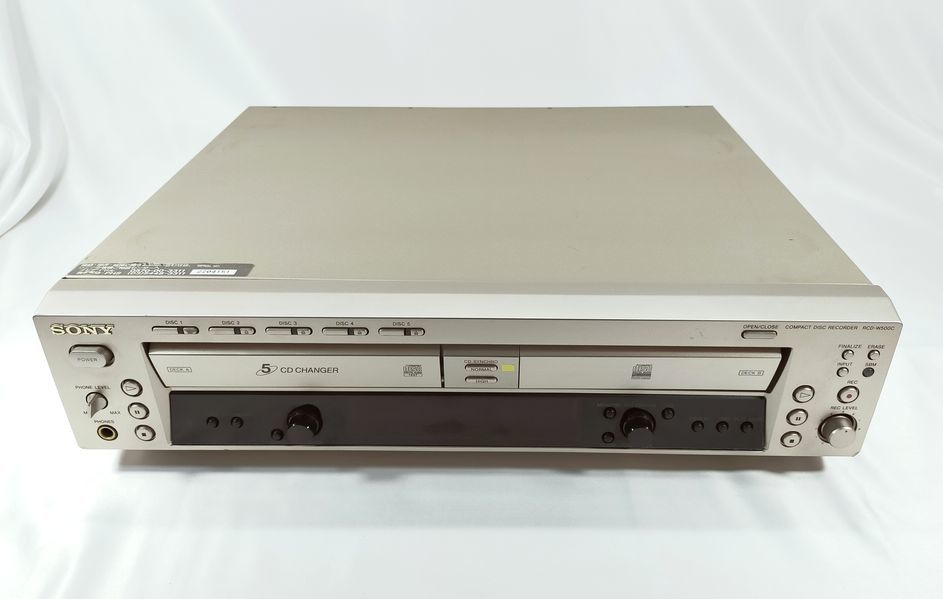手数料安い ソニー SONY CDレコーダー 5連装CDチェンジャー RCD-W500C