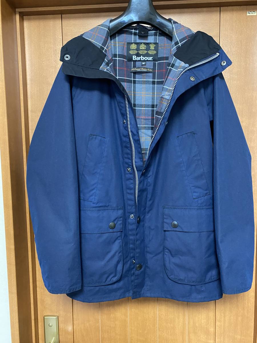 Barbour SL BEDALE HOODED waxed size36 インディゴブルー
