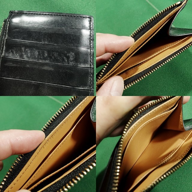 新規購入 マルチポケット コンパクト財布 ブライドルレザー素材