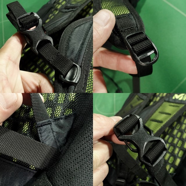 ▲MILLETミレー 軽量 小型 行動バックパック PULSEパルス 16 ブラック/イエローグリーン ほぼ未使用!!!▲_画像10