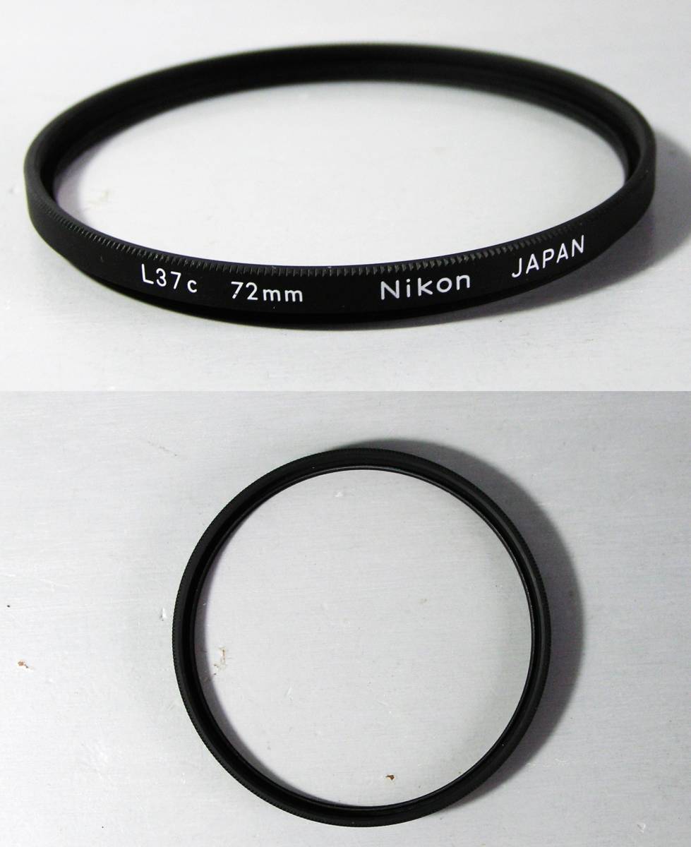 NIKON　(311)　 中古・レンズフィルター　72㎜　L37c（レンズ保護兼用、紫外線吸収）　ニコン_画像1