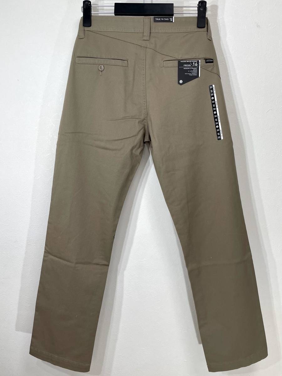 VOLCOM ボルコム A1131807KHA① メンズ 30インチ チノパン パンツ ズボン モダンフィット ベージュ カーキ色 ヴォルコム 新品即決 送料無料_画像6