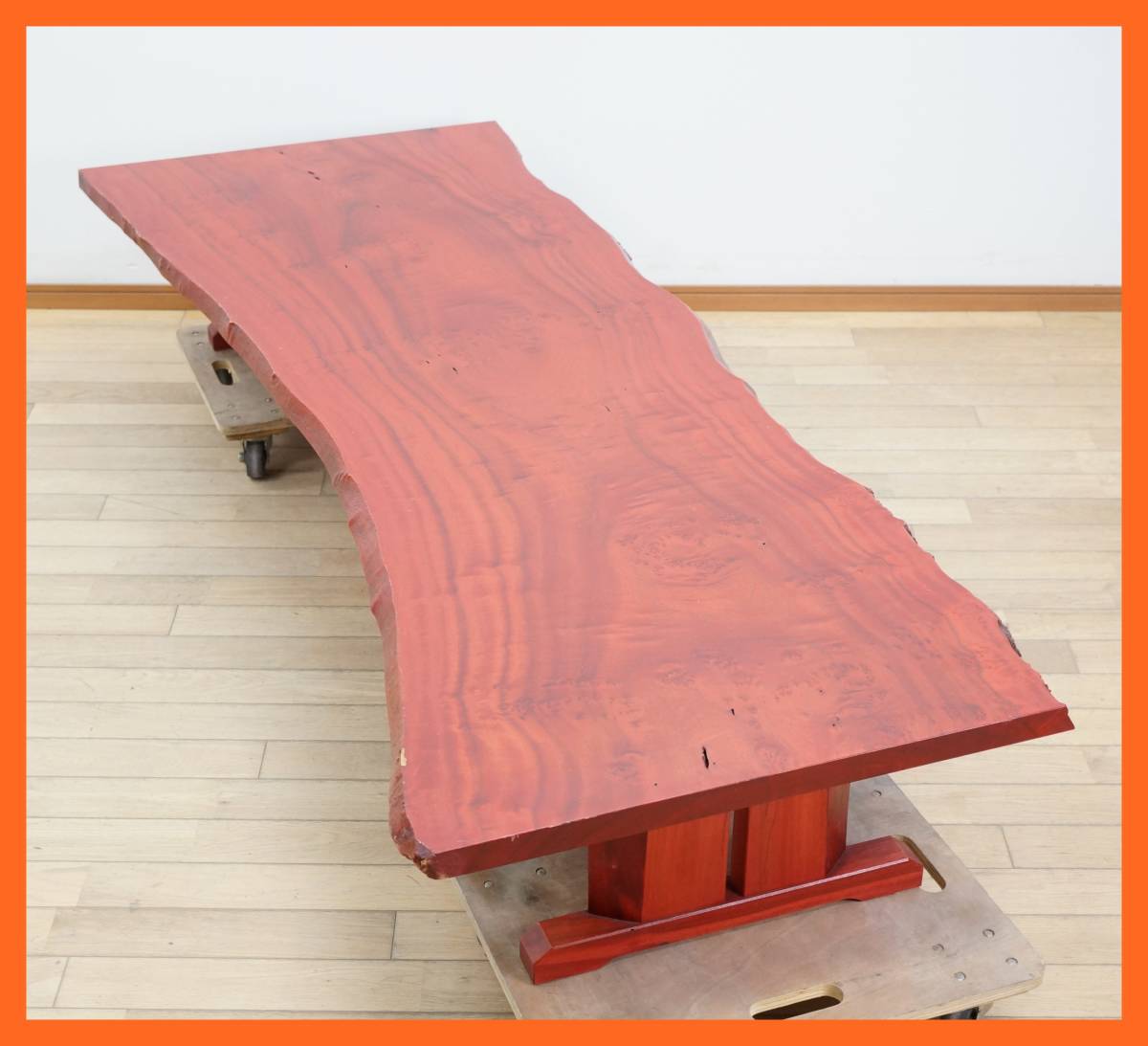 販売のものです 東ハ:【天然木】一枚板 座卓 約208.4×79.5㎝ 高さ約33