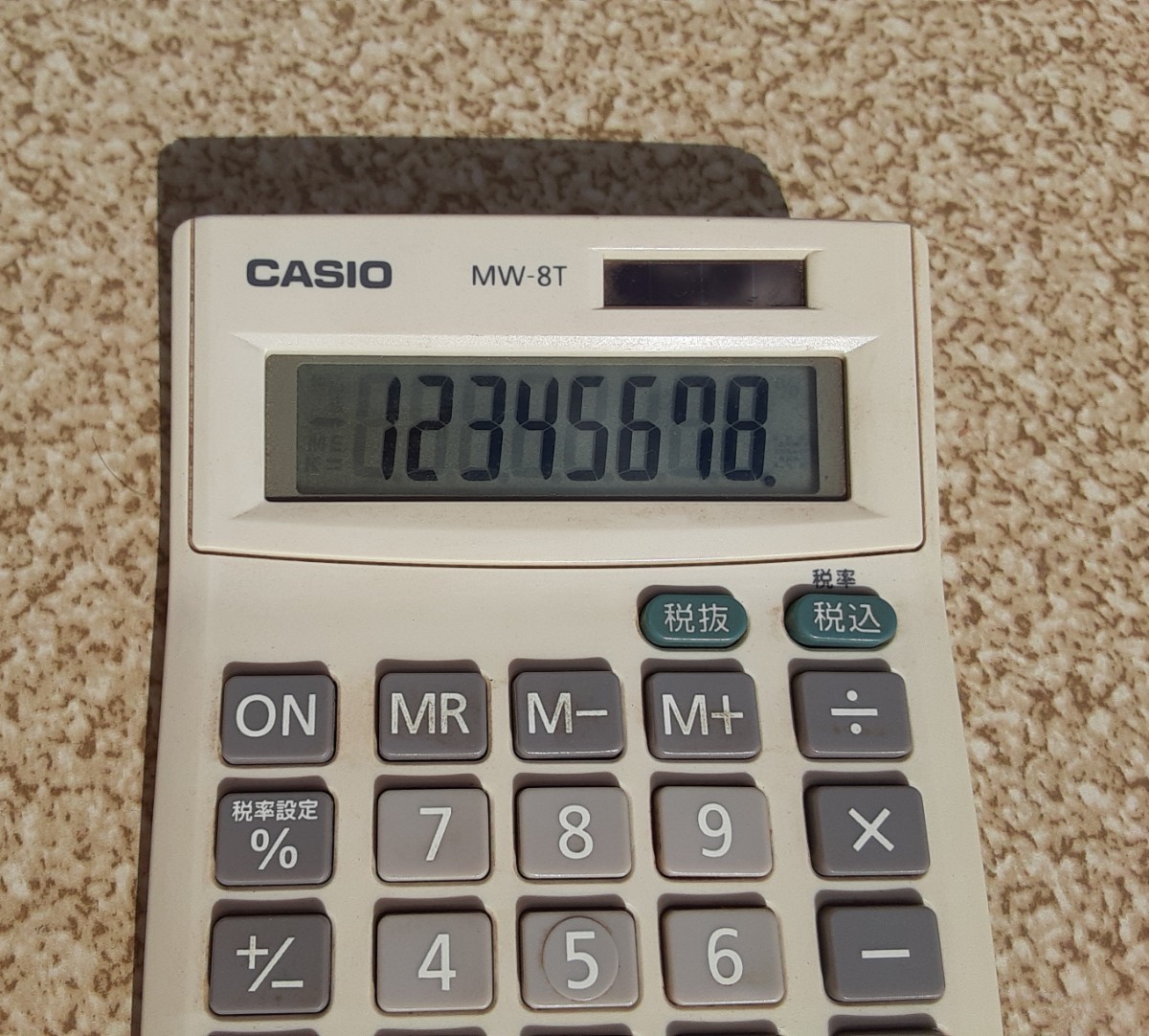 CASIO калькулятор MW-8T Casio Computer счет офисная работа сопутствующие товары Casio калькулятор retro смешанные товары коллекция солнечный 