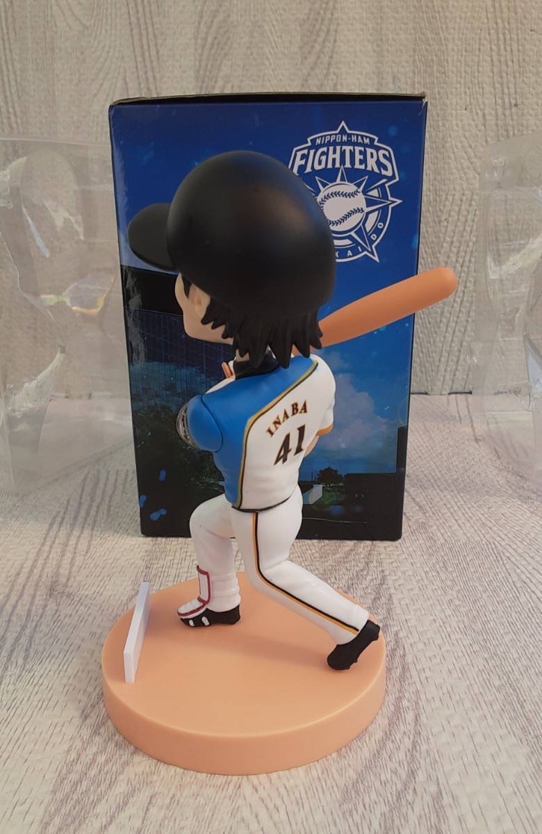 稲葉篤紀 日本ハム ファイターズ ボブルヘッド人形 NIPPONHAM FIGHTERS フィギュア SoftBank 置物 41 INABA バブルヘッド 首振り人形の画像2