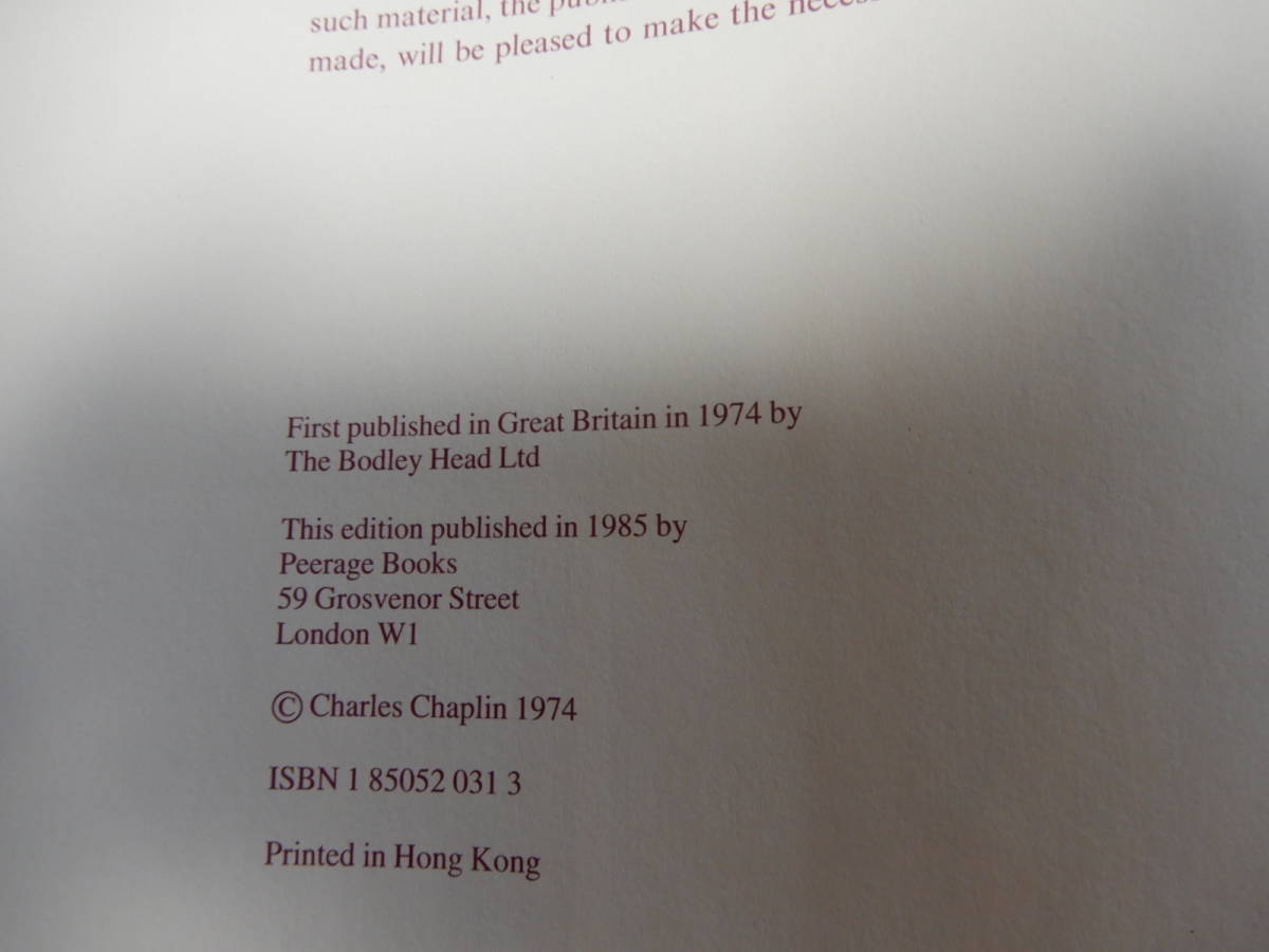 洋書 古書 MY LIFE IN PICTURES CHARLIE CHAPLIN チャーリー 洋書 古書 MY LIFE IN PICTURES CHARLIE CHAPLIN チャーリー