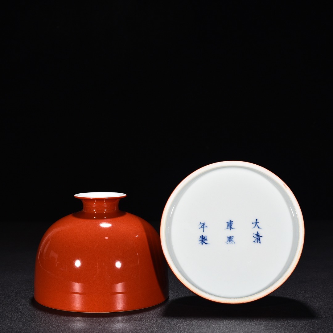 Yahoo!オークション - 【多寶屋】FA103□極上珍品!大清康煕年製款 紅