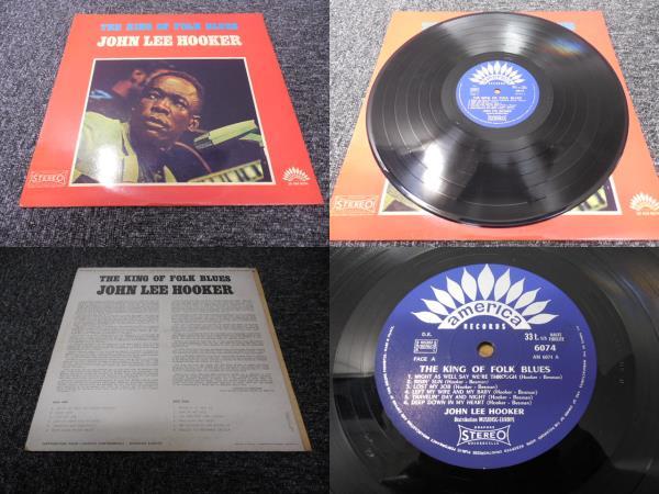 JOHN LEE HOOKER / THE KING OF FOLMK BLUES　(FRANCE盤) 　 LP盤・AM 6074_画像1