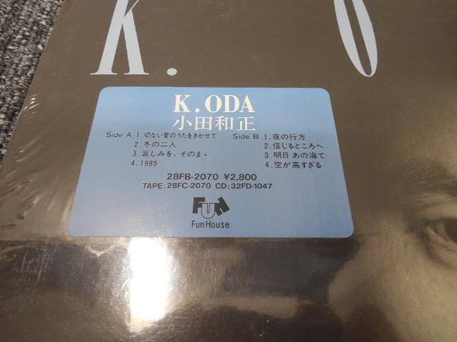 小田和正 / K.ODA (シールあり) 　 　 LP盤・28FB-2070_画像3