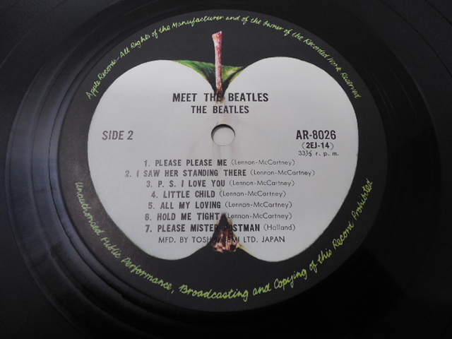 THE BEATLES・ザ・ビートルズ / MEET THE BEATLES 　(国内盤) 　 　 LP盤・AP-8026_画像7