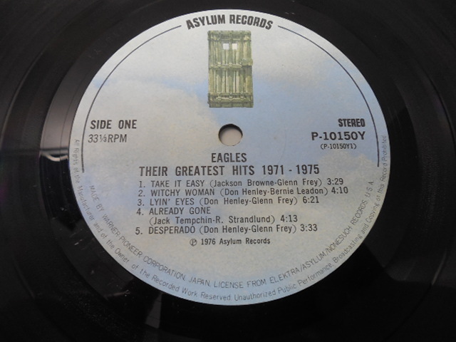 EAGLES・イーグルス / GREATEST HITS 1971-1975 (帯あり・国内盤) 　 　 LP盤・P-10150Y_画像5