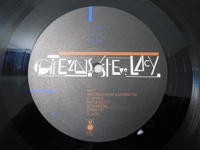 GIL EVANS & SREVE LACY・ギル・エヴァンス & スティーヴ・レイシー / PARIS BLUSE (銀文字・レア盤) 　 　 LP盤・DIW-1237_画像9