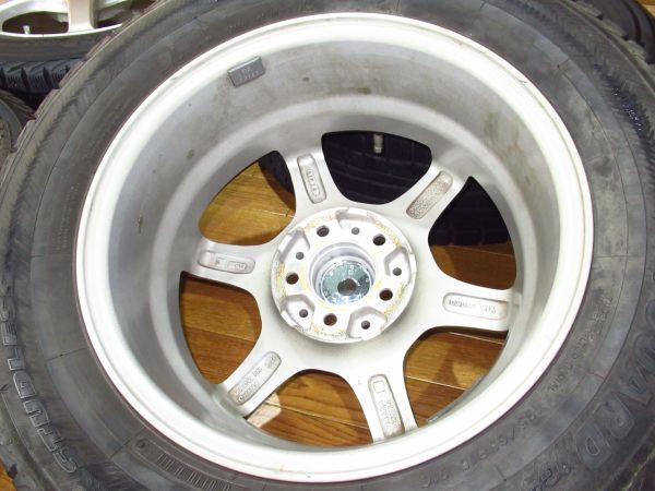 LAYCEA02 6J-15 off+43 pcd100/5H ハブ径約67ミリ ヨコハマ iG30 195/65R15 91Q スタッドレスタイヤ付4本プリウス/ウィッシュ/インプレッサ_画像8