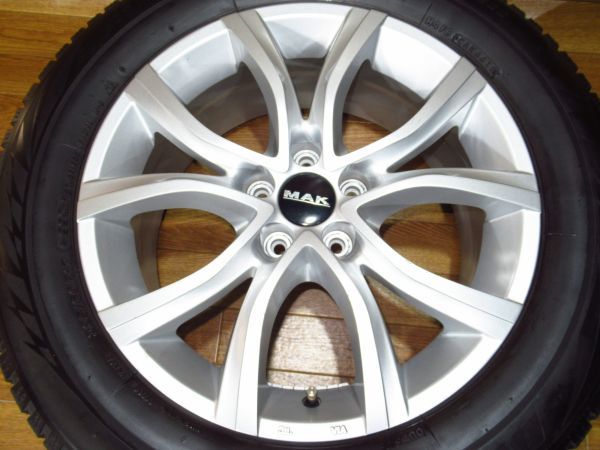 MAK ANTIBES7.5J-17 off+45 pcd108/5H ブリヂストンVRX2 225/60R17 17インチアルミホイール+スタッドレスタイヤ付4本 プジョー3008/5008等_画像2