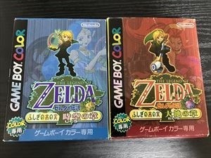 完璧 ゲームボーイカラー GBC「ゼルダの伝説 大地の章/時空の章」箱・説明書付き☆送料無料 アクション 完璧 ゲームボーイカラー GBC「ゼルダの伝説 大地の章/時空の章」箱・説明書付き☆送料無料 アクション