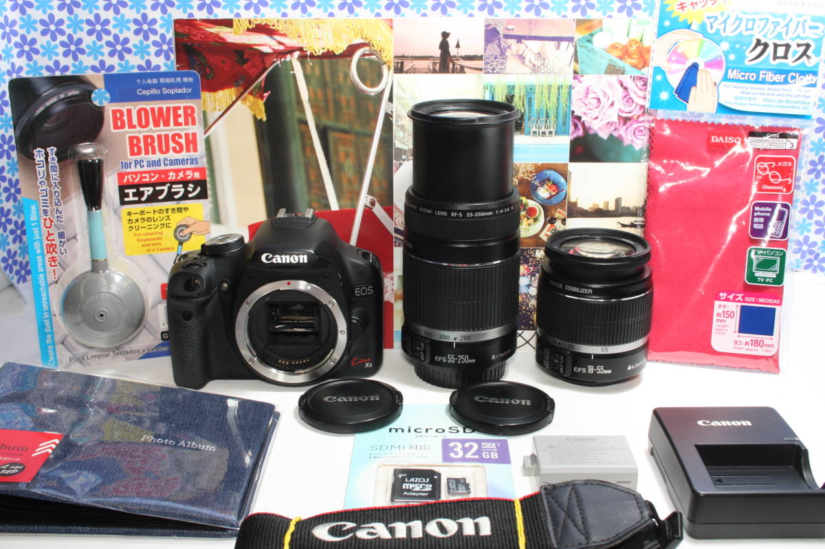 美品】 極上美品☆Canon キャノン ダブルズームキット☆高画質☆フルHD