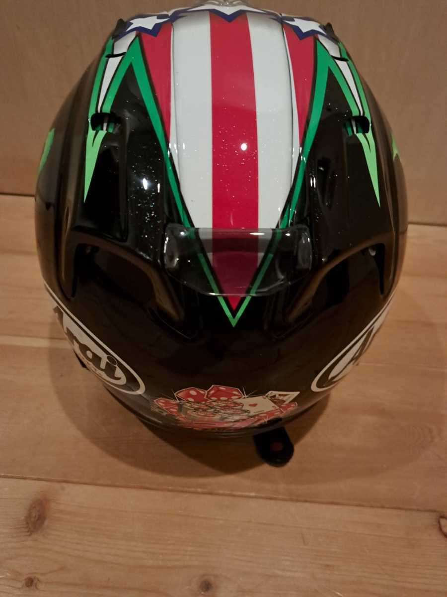 Arai アライ レプリカ フルフェイスヘルメット RX-7 RR5 ホプキンス モンスターエナジー Mサイズ 57-58cm 中古品_画像6