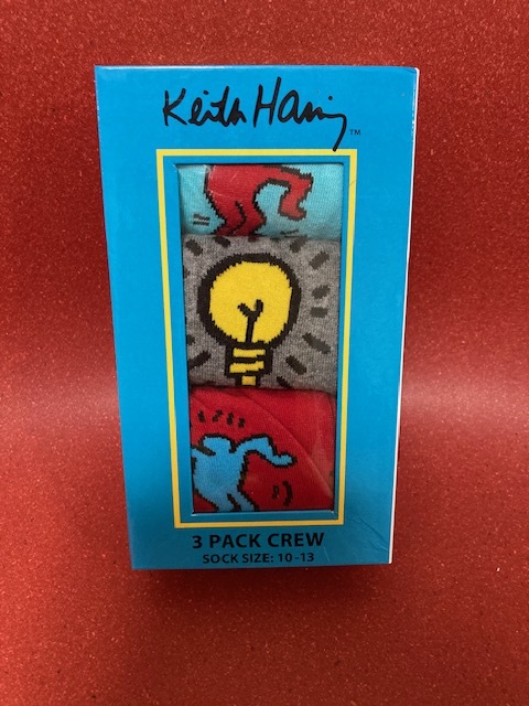 Keith Haring socks three point set, gift box entering. new goods unused goods!