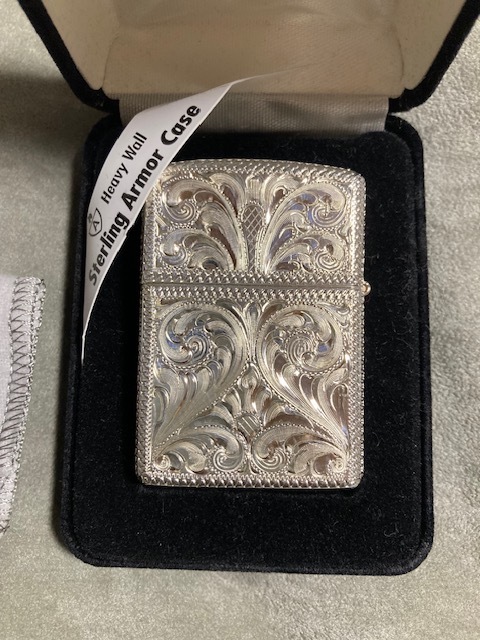 訳あり商品 Armor Zippo(#26 Silver) Polish High longhorn King Silver x その他