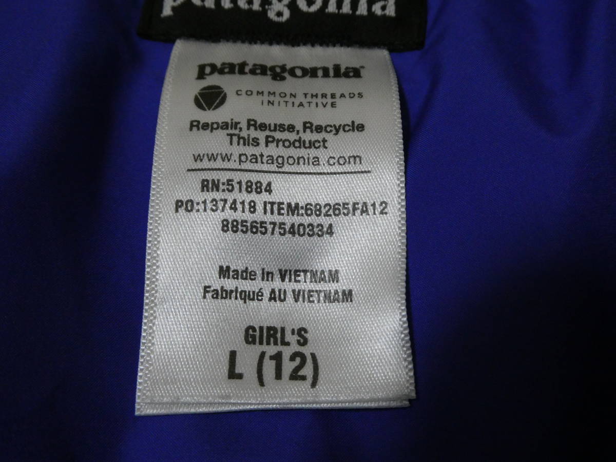 1.パタゴニア Patagonia ダウンジャケット ガールズ サイズL(12) 数回着用の美品_画像4