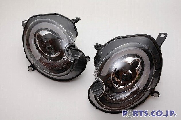 ヘッドライト LEDホワイトライトバー デイライトスタイル ブラック BMW ミニ R55/R56 2006-2012 純正HIDヘッドライト車用