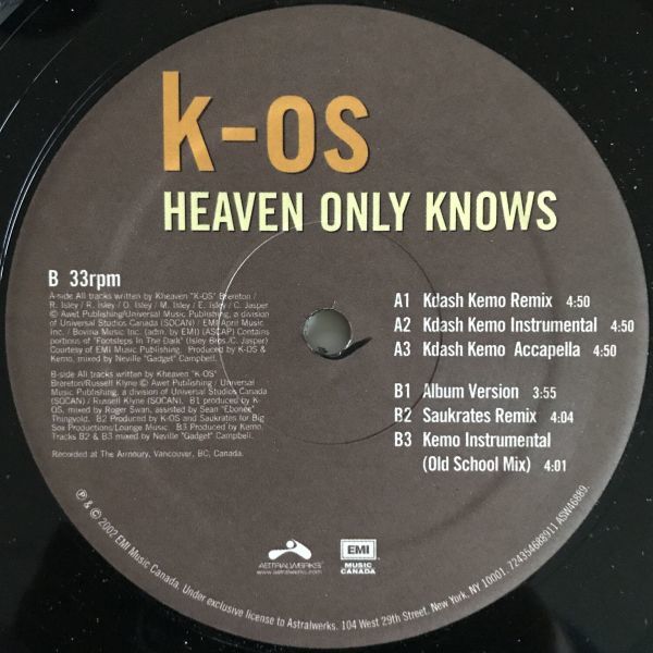 K-OS - Heaven Only Knows_画像2