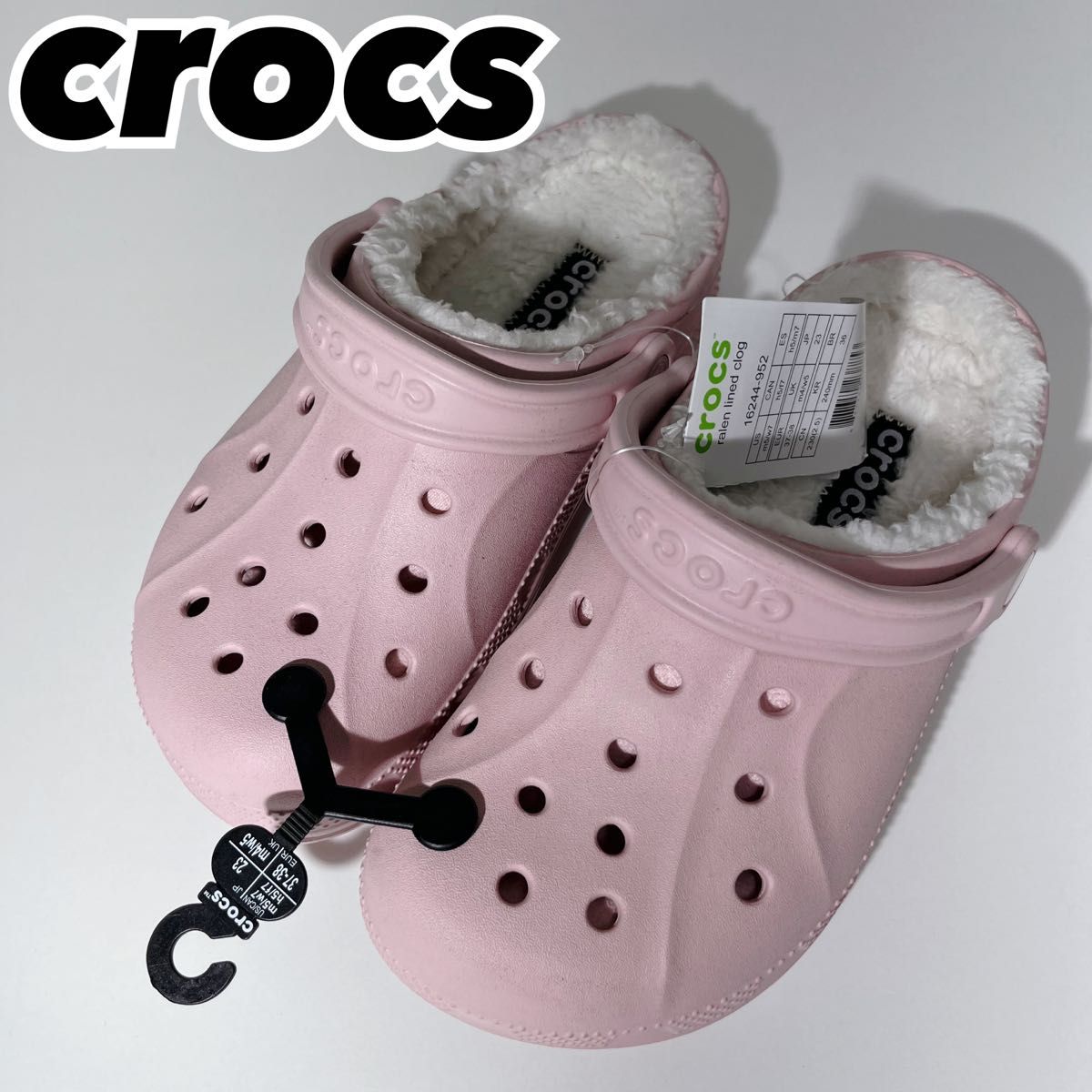 新品 crocs クロックス レイレン ラインド クロッグ レディース 23cm
