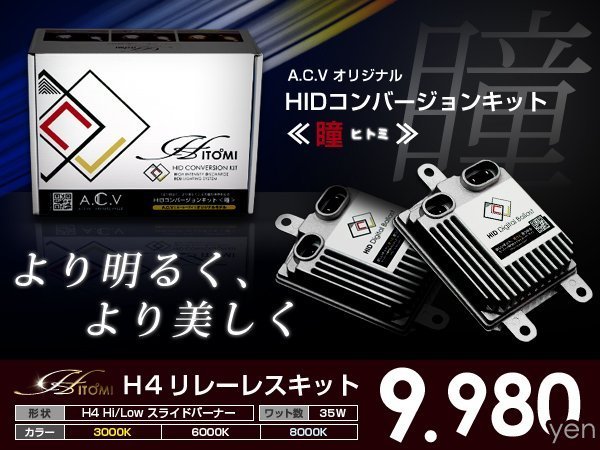 送料無料★ HIDフルキット ニッサン パルサー N14 ヘッドライト ロービーム H4 フロント 純正 交換用 瞳-ヒトミ-