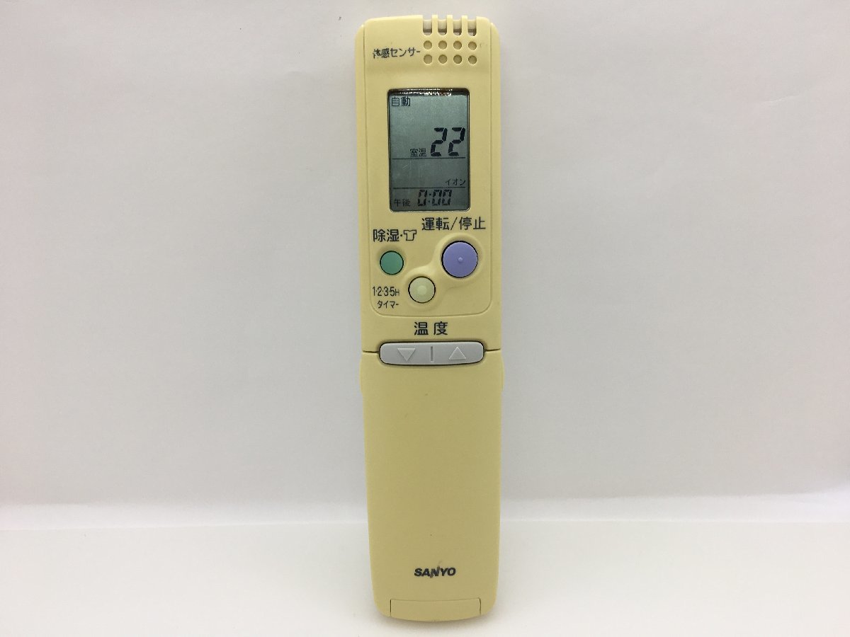 SANYO　エアコンリモコン　RCS-SR1　中古品C-8426_画像1