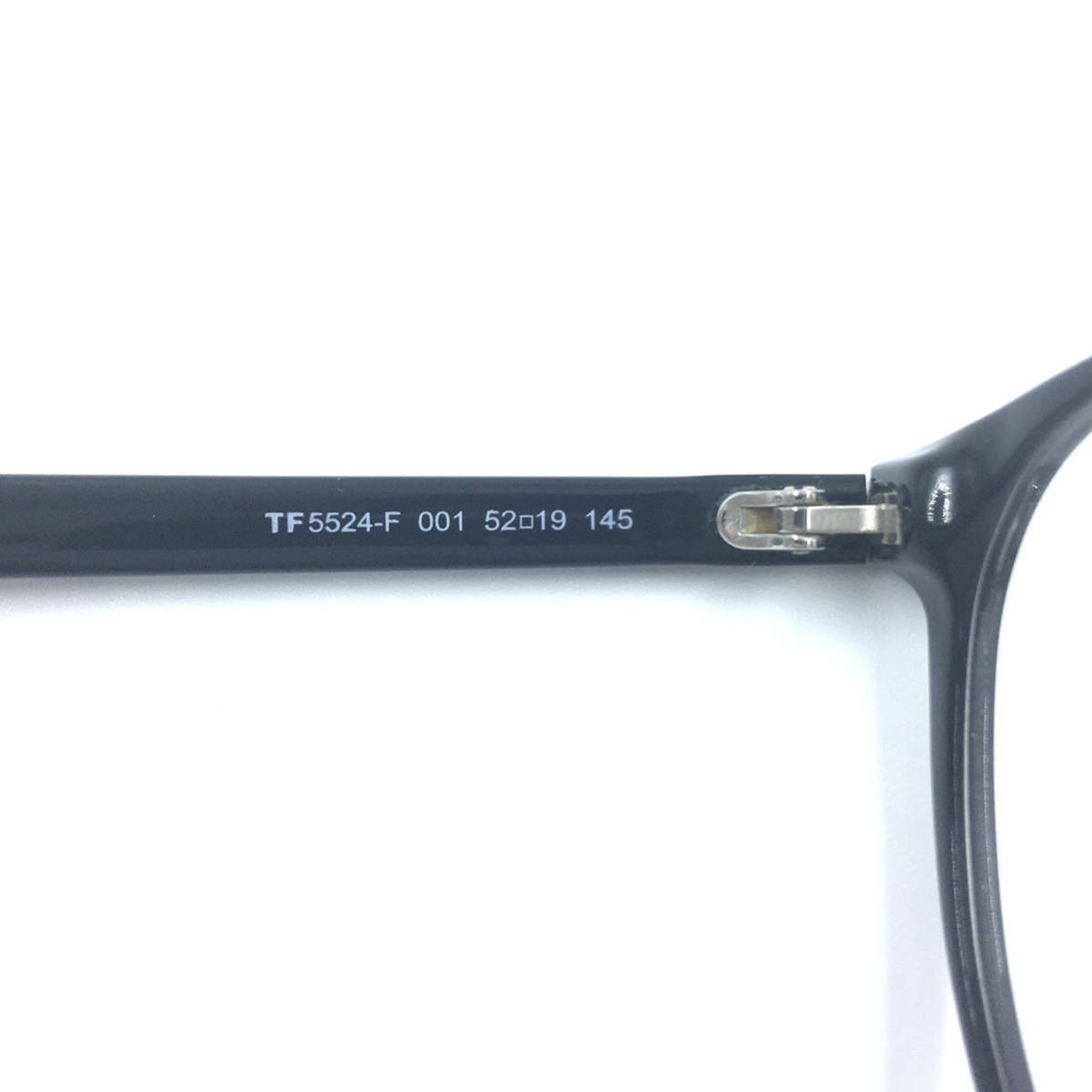 TOM FORD トムフォード FT5524F 001 Eyeglass Frames メガネフレーム 新品未使用　TF5524FアジアンフィットTOMFORD伊達メガネ