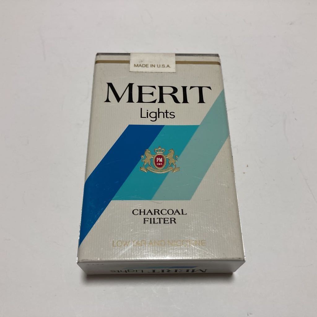 見本 たばこ メリット ライト ☆ MERIT 自販機 ダミー タバコ 煙草 ダミー レトロ_画像1