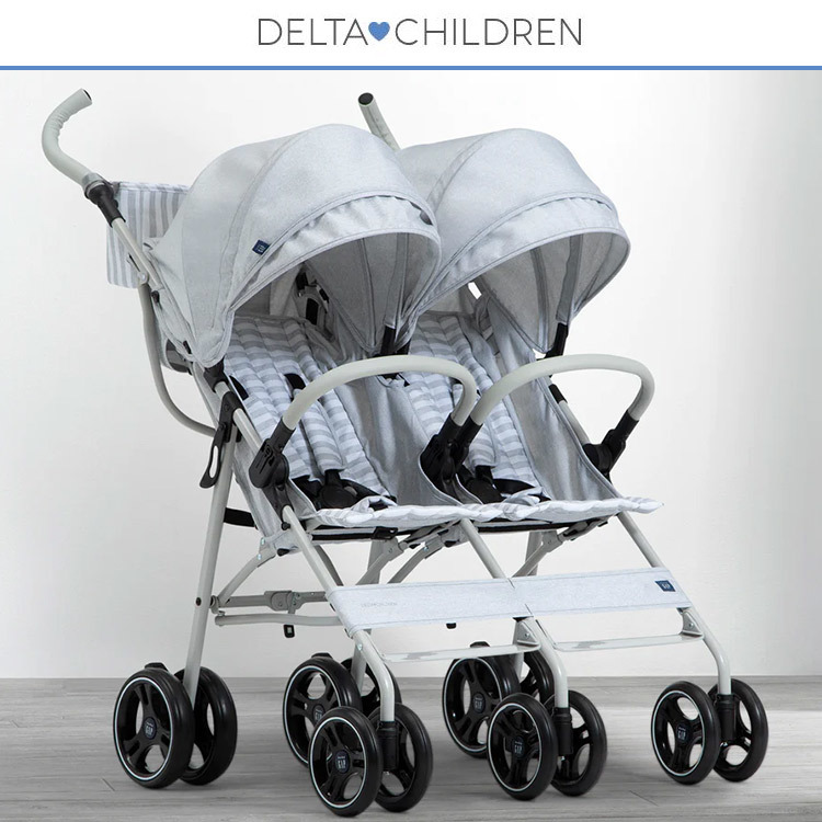  baby Gap двойной коляска серый полоса B type коляска 2 человек для baby GAP -тактный ролик Delta / рассылка классификация A