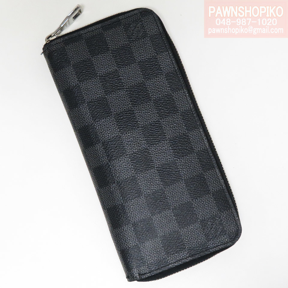 ルイヴィトン LOUIS VUITTON ダミエグラフィット ジッピーウォレット・ヴェルティカル N63095 旧型 中古 [質イコー]_画像1